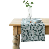 Gewürzhaus - Linen Table Runner Eucalyptus on Natural
